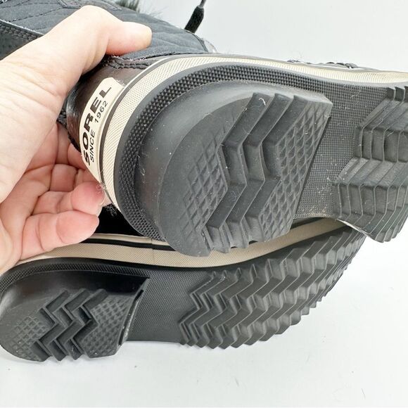 Sorel YOUTH TOFINO II BOOT faux fur top waterproof winter boots size 2 lace up - Picture 11 of 11